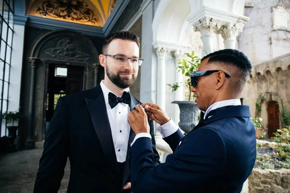 Eduardo Xavier during a client fitting