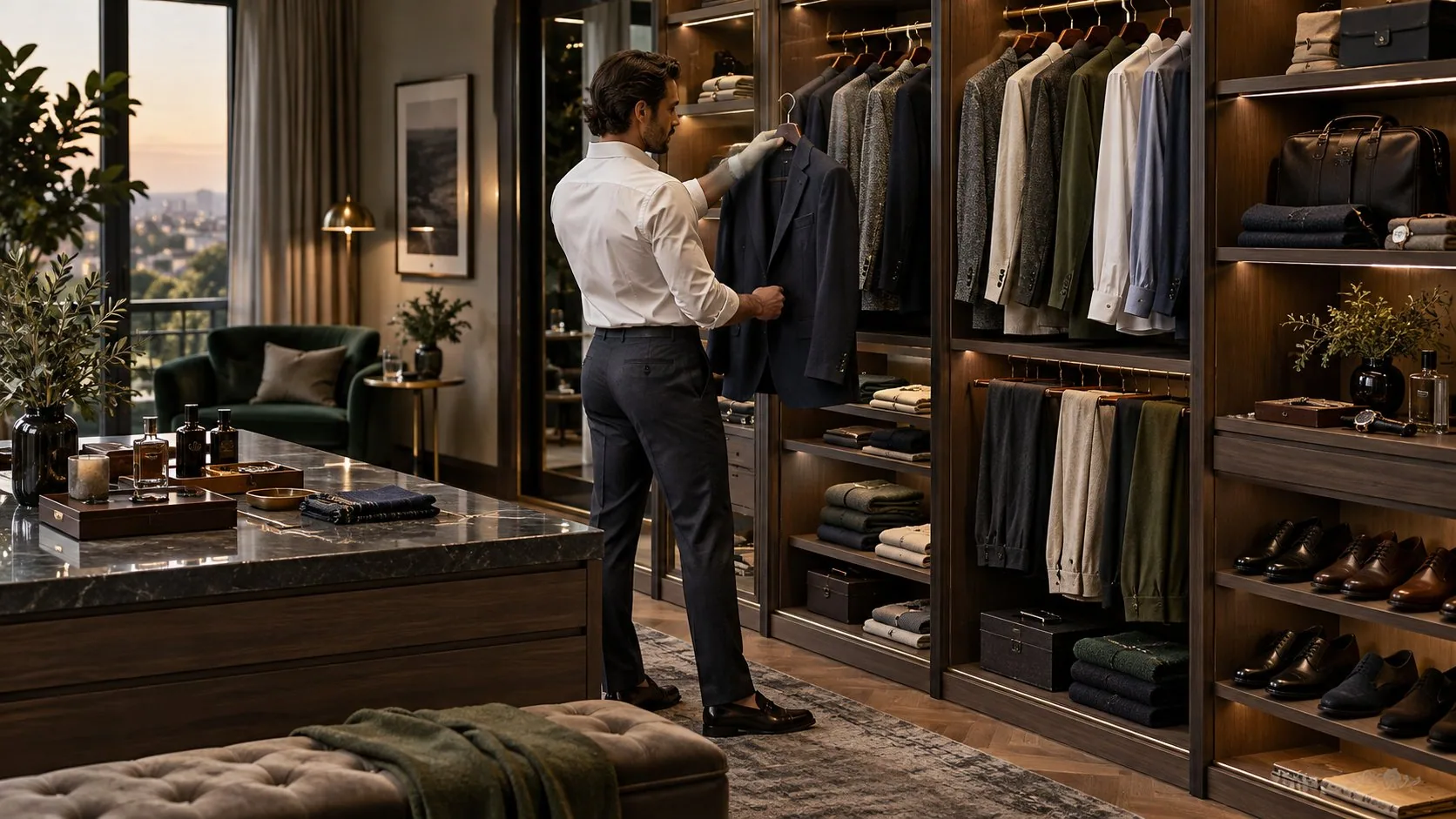 Menswear fitting and tailoring practice